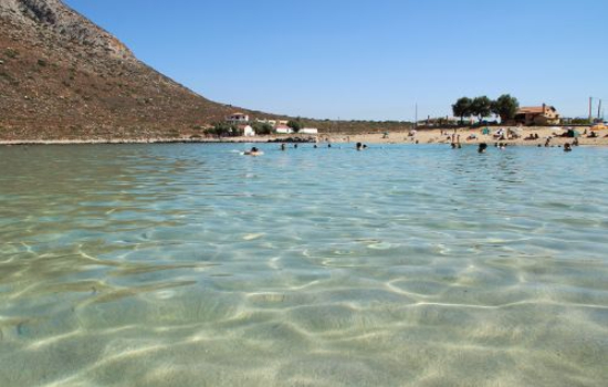 Conduire à la plage de Stavros, Crète image