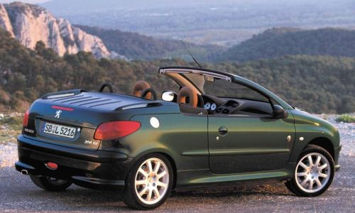 rent a cheap cabrio peugeot 206